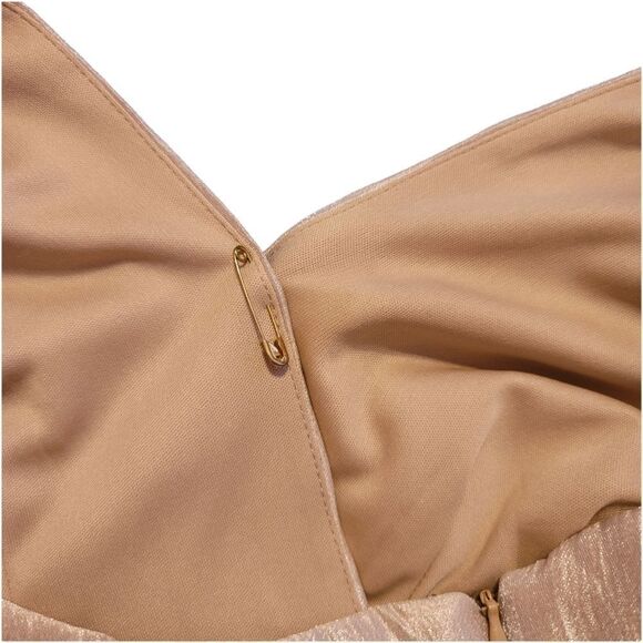 London Times Cocktail Shimmer Dress - Gold - Picture 6 of 9